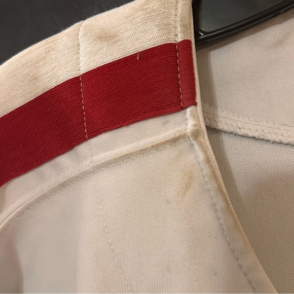 Southpole White Baseball Jersey with Red and Blue Stripes - Picture 5 of 8